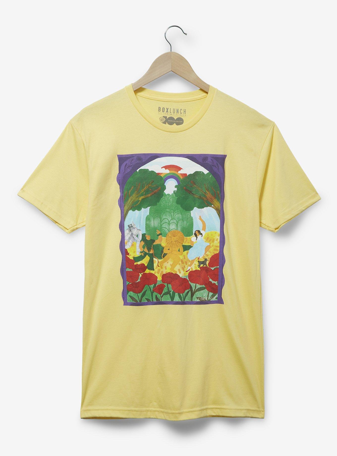 Warner Bros. 100 The Wizard of Oz Group Portrait Women's T-Shirt - BoxLunch Exclusive, LIGHT YELLOW, hi-res