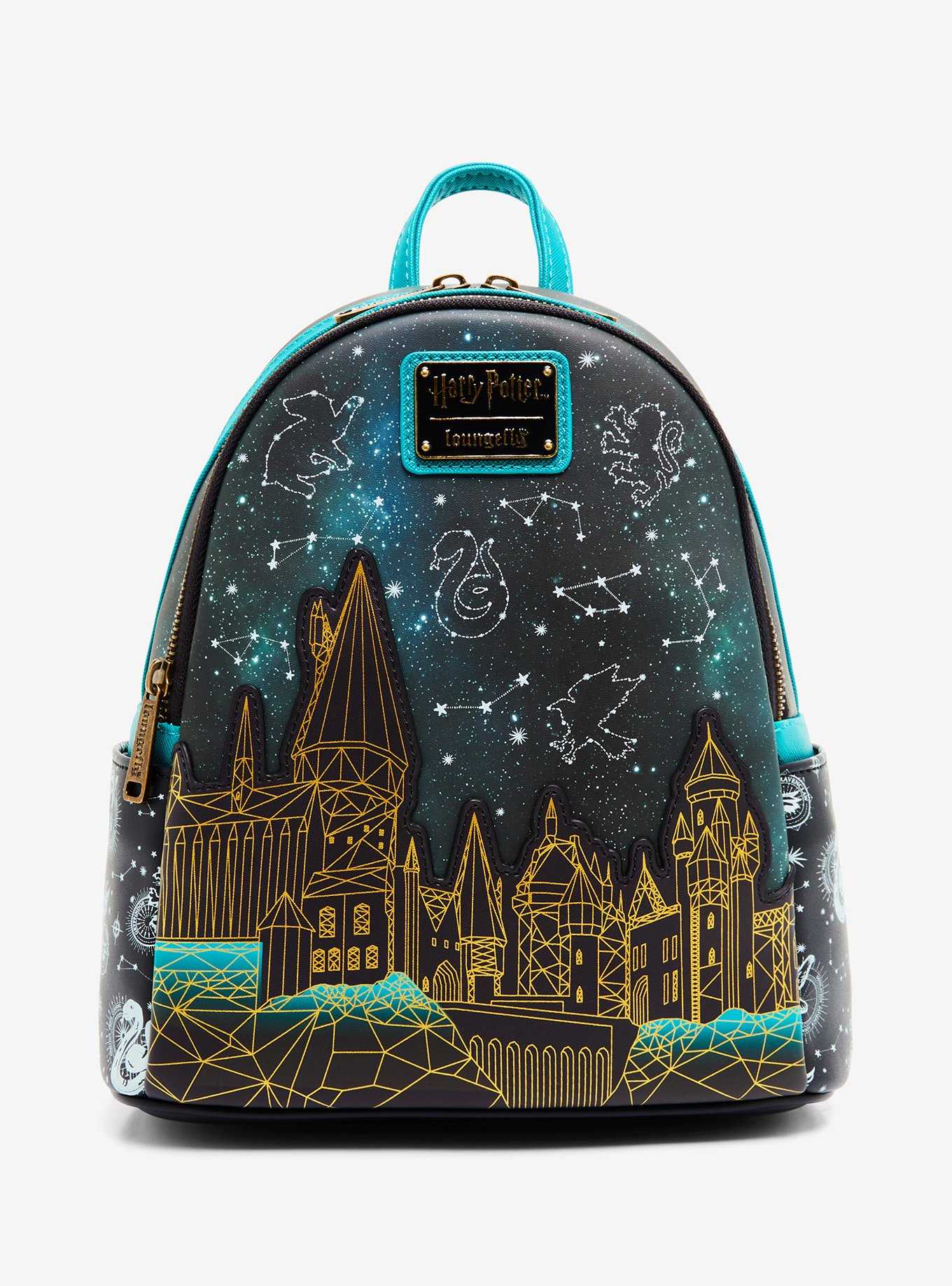 Loungefly Harry Potter Hogwarts Castle Constellations Glow-in-the-Dark Mini Backpack - BoxLunch Exclusive, , hi-res