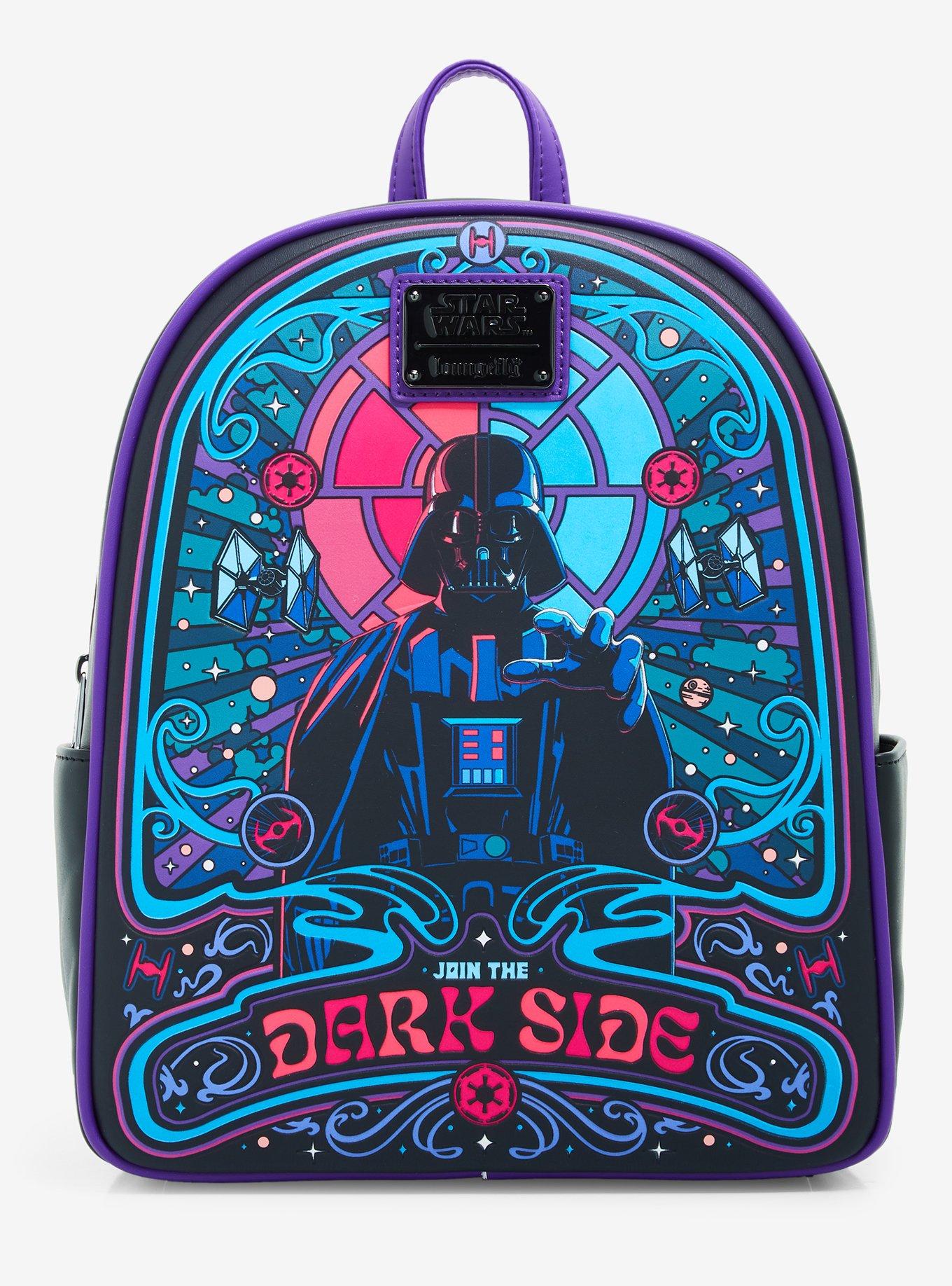 Loungefly Star Wars Darth Vader Colorful Dark Side Portrait Glow