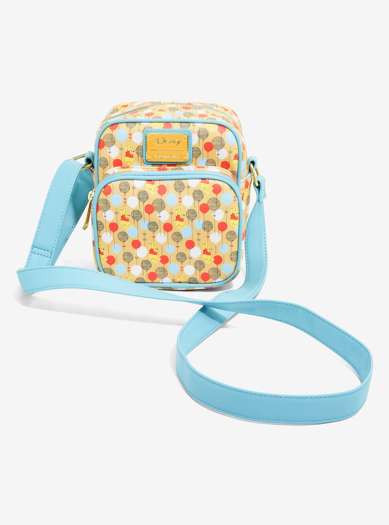 Loungefly Disney Winnie the Pooh Balloons Allover Print Crossbody Bag - BoxLunch Exclusive, , hi-res