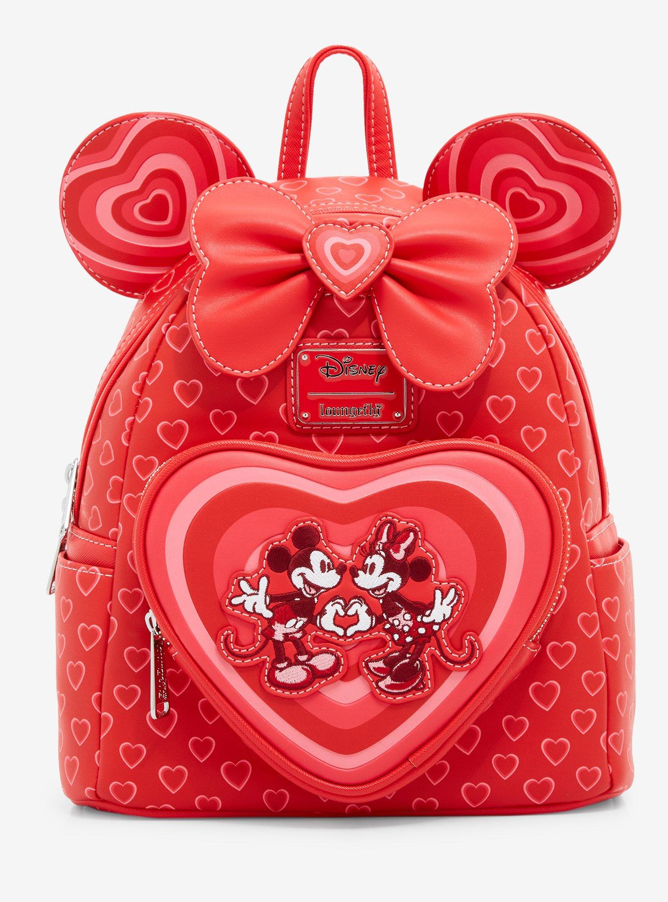 Loungefly Disney Minnie Mouse Hearts Ears Mini Backpack - BoxLunch Exclusive