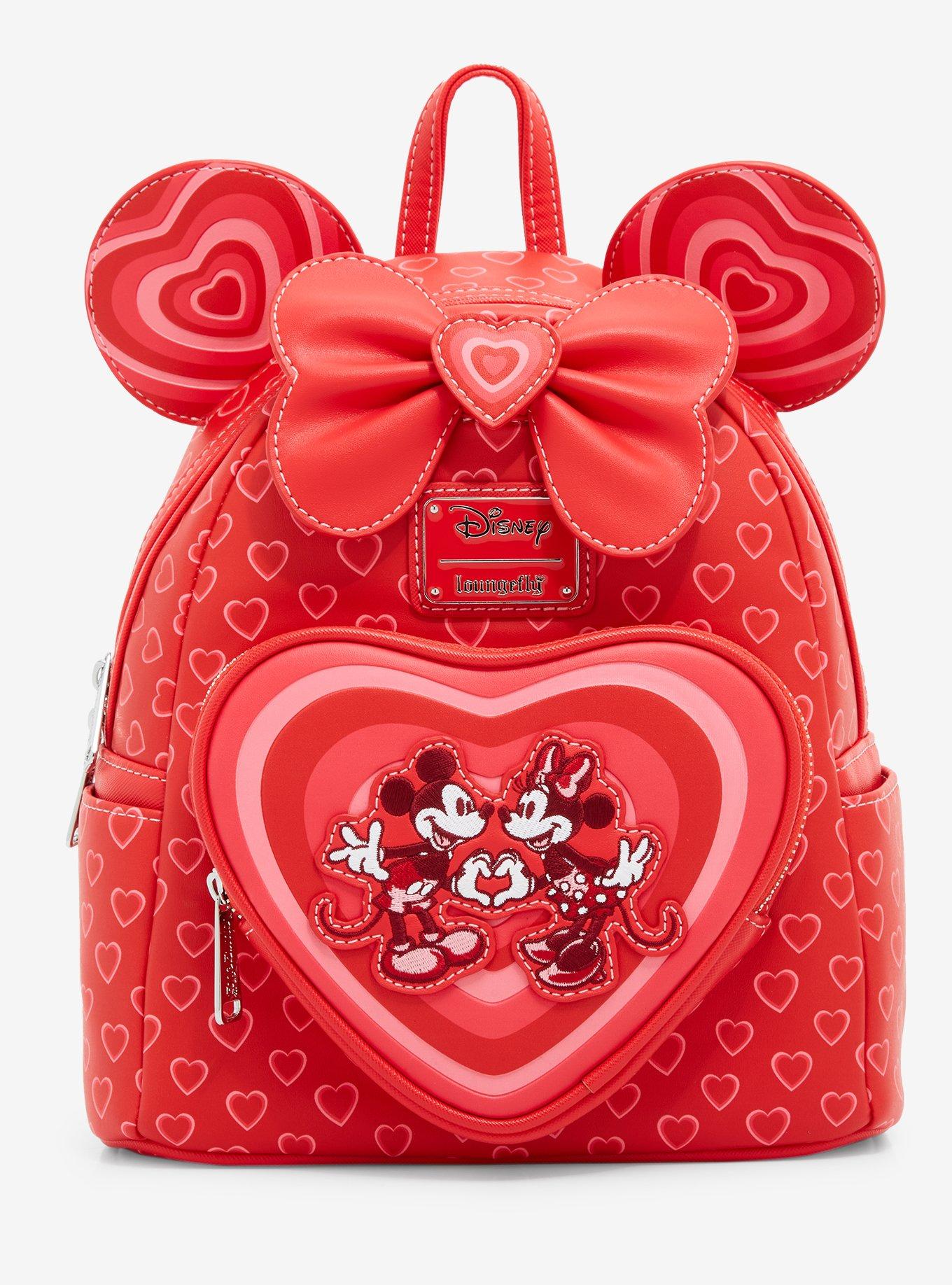 Loungefly Disney Minnie Mouse Hearts Ears Mini Backpack - BoxLunch Exclusive, , hi-res