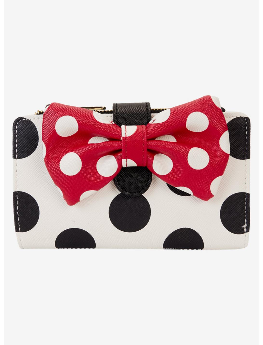 Loungefly Disney Minnie Mouse Polka Dot Bow Wallet, , hi-res
