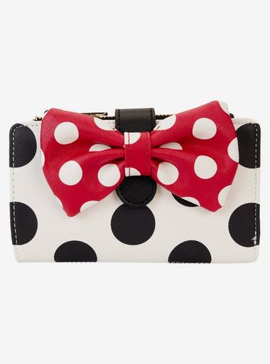Loungefly Disney Minnie Mouse Polka Dot Bow Wallet | BoxLunch display picture 3