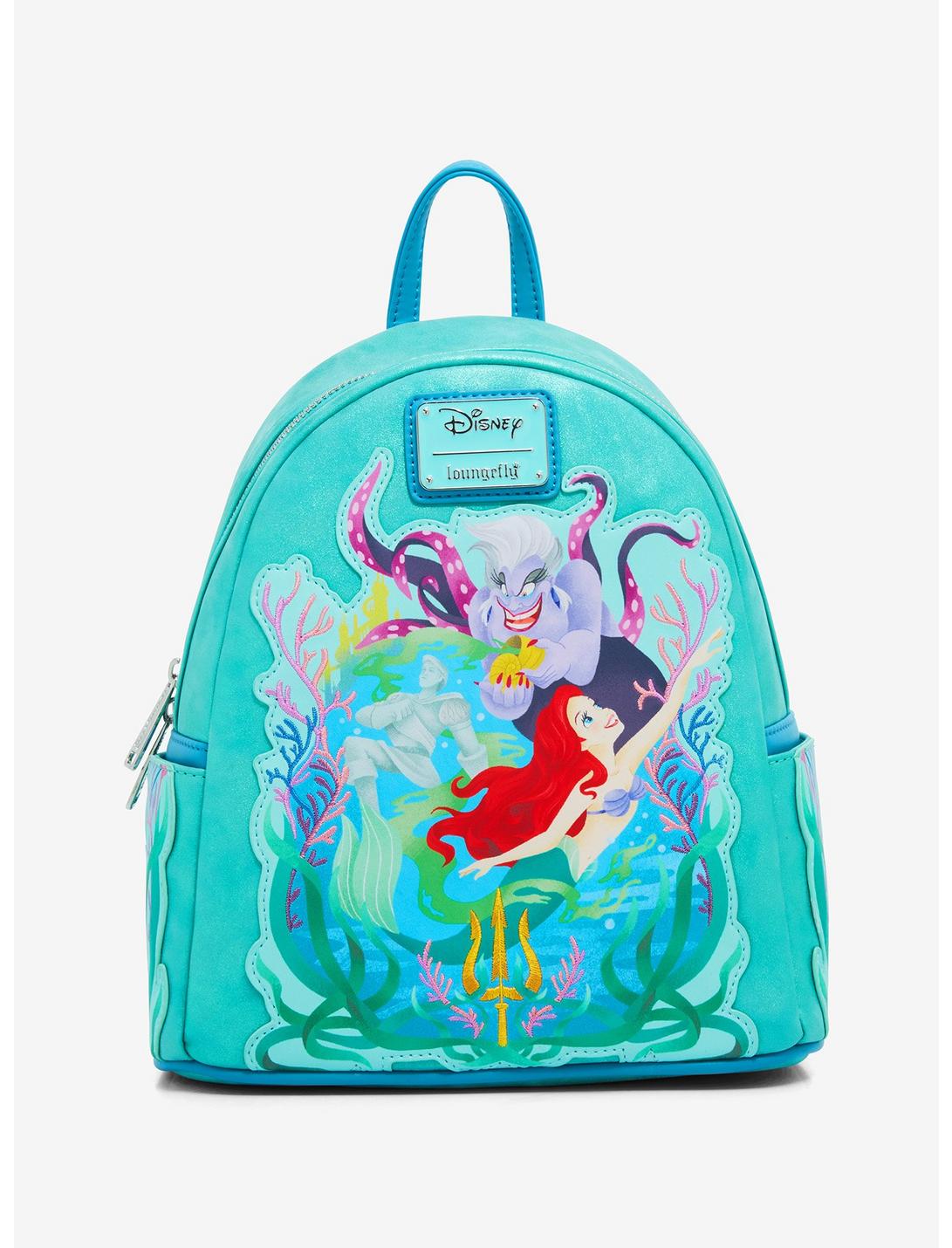 Loungefly Disney The Little Mermaid Glitter Portrait Mini Backpack - BoxLunch Exclusive, , hi-res