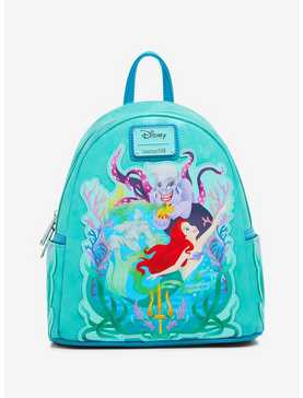 Loungefly Disney The Little Mermaid Glitter Portrait Mini Backpack - BoxLunch Exclusive, , hi-res