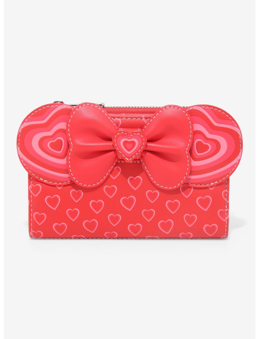 Loungefly Disney Minnie Mouse Hearts Ears Wallet - BoxLunch Exclusive, , hi-res