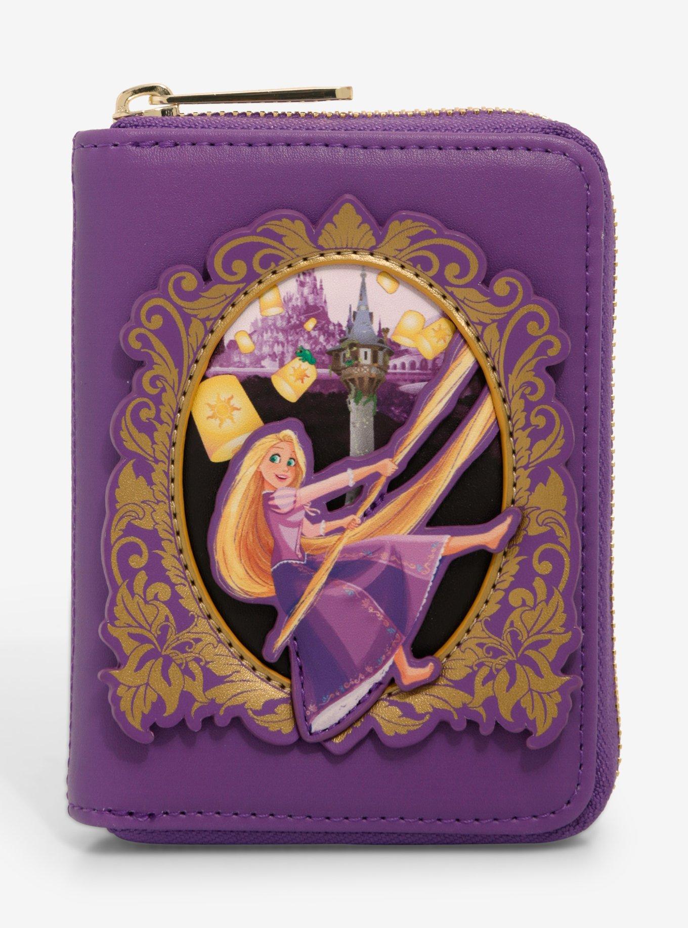 Loungefly Disney Tangled Rapunzel Frame Portrait Small Zip Wallet - BoxLunch Exclusive, , hi-res