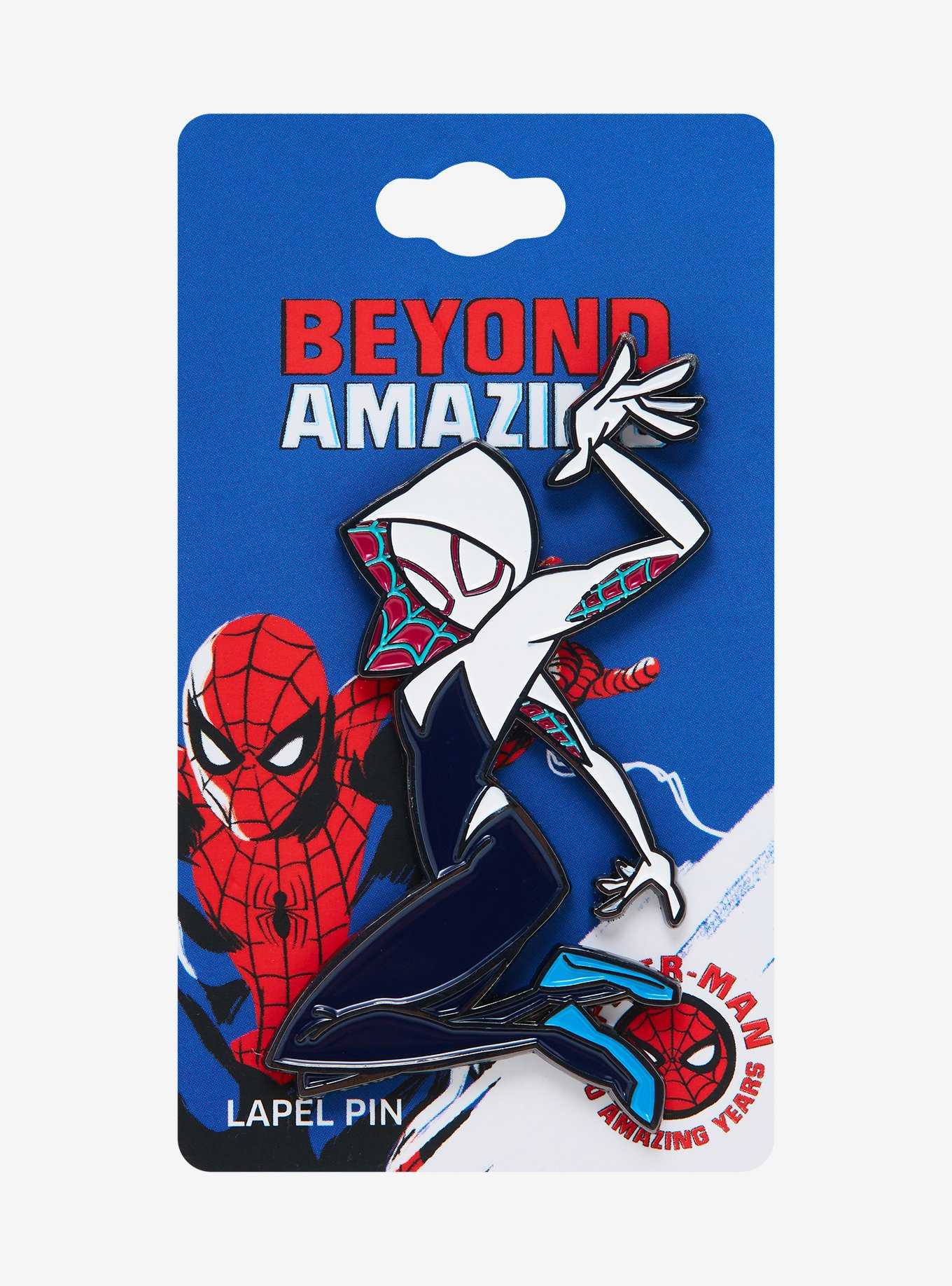 Marvel Spider-Man Spider-Gwen Beyond Amazing Enamel Pin - BoxLunch Exclusive, , hi-res