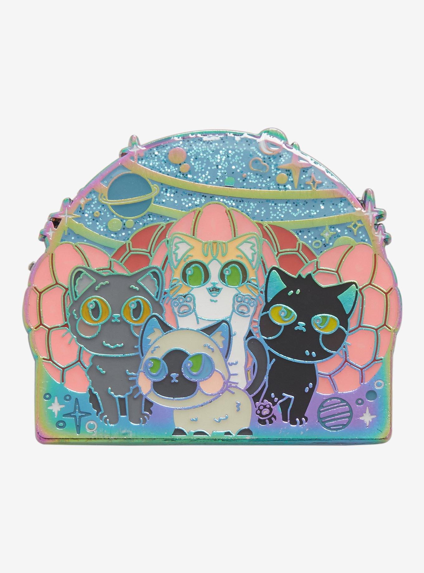 Marvel The Marvels Flerkittens Glitter Enamel Pin - BoxLunch Exclusive, , hi-res