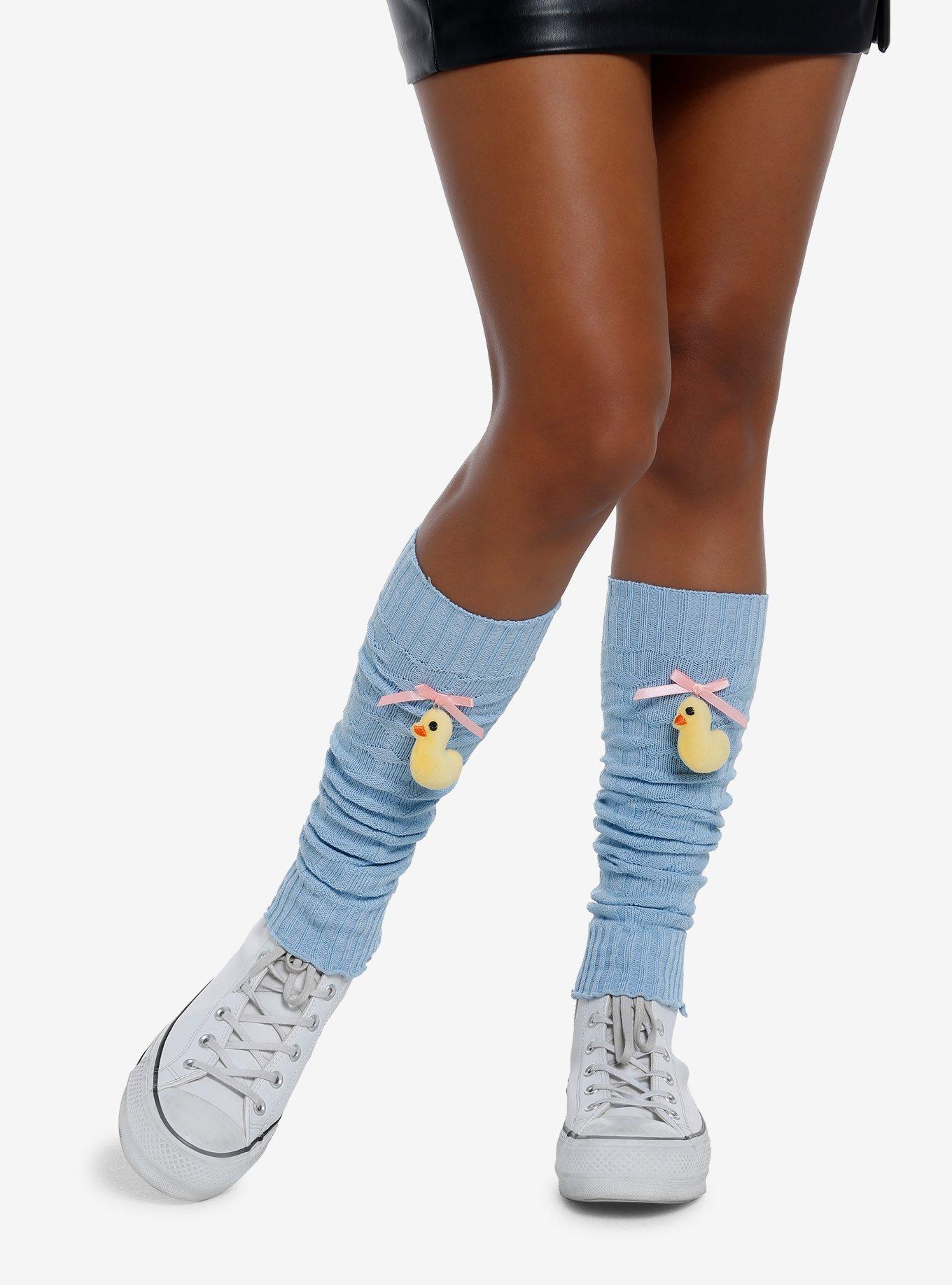 Duck Plush Leg Warmers, , hi-res