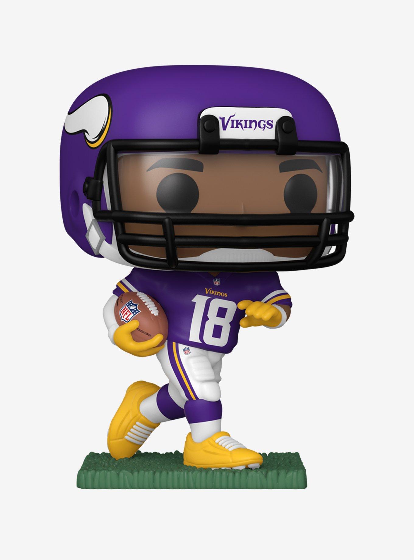 Pop! Football: Justin Jefferson Minnesota Vikings Vinyl Figure Bundle With Funko Box Protector