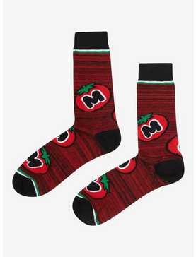 Kirby Maxim Tomato Marled Crew Socks, , hi-res
