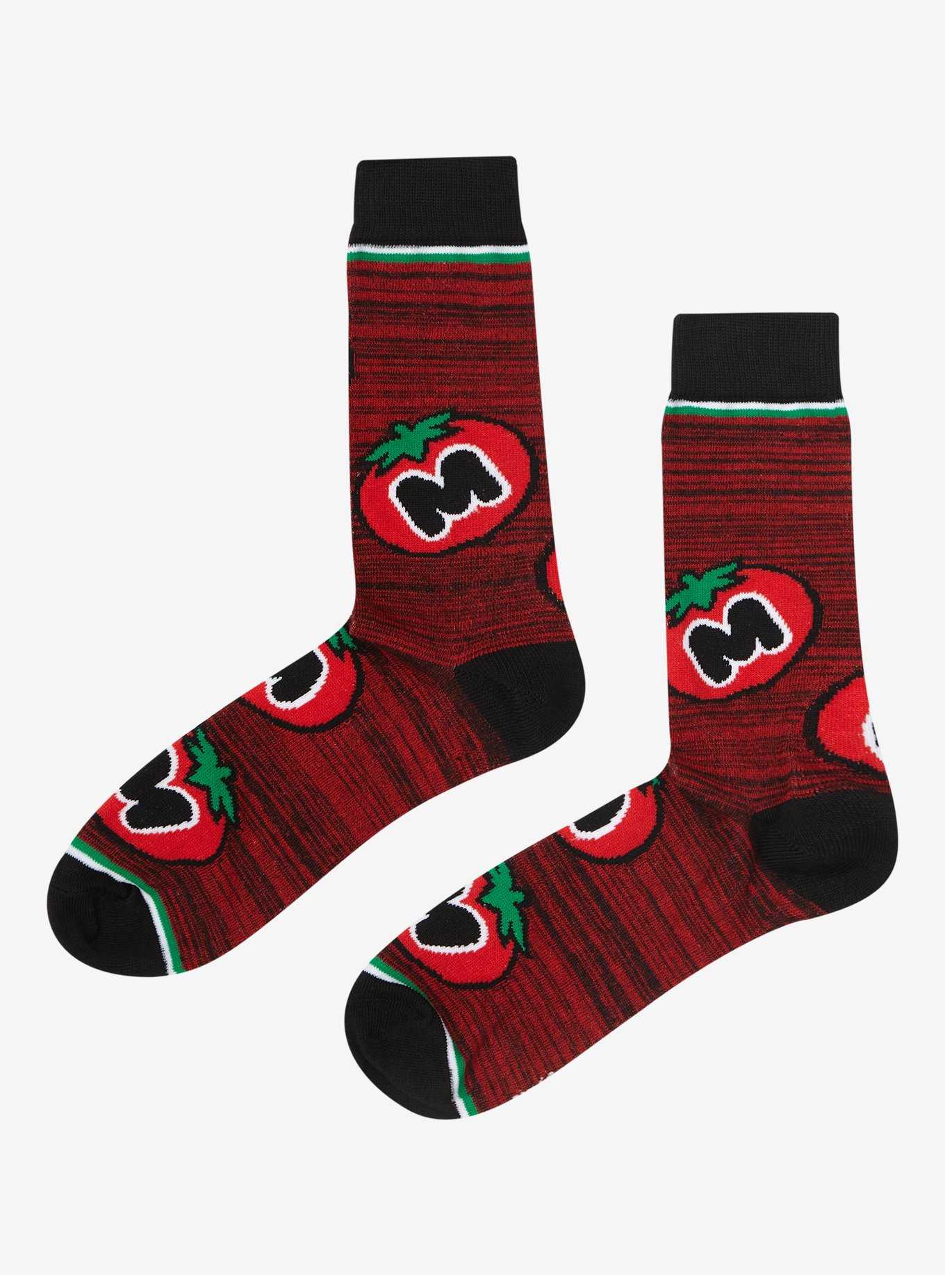 Kirby Maxim Tomato Marled Crew Socks, , hi-res