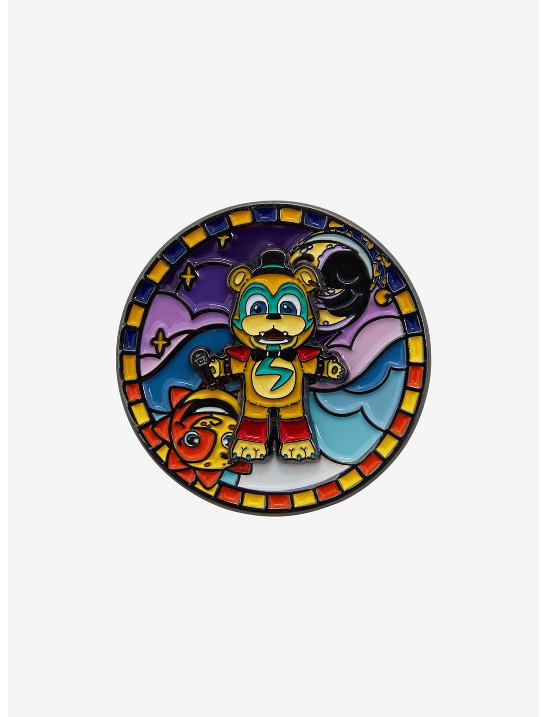 Five Nights at Freddy's: Security Breach Glamrock Freddy Spinning Enamel Pin - BoxLunch Exclusive, , hi-res