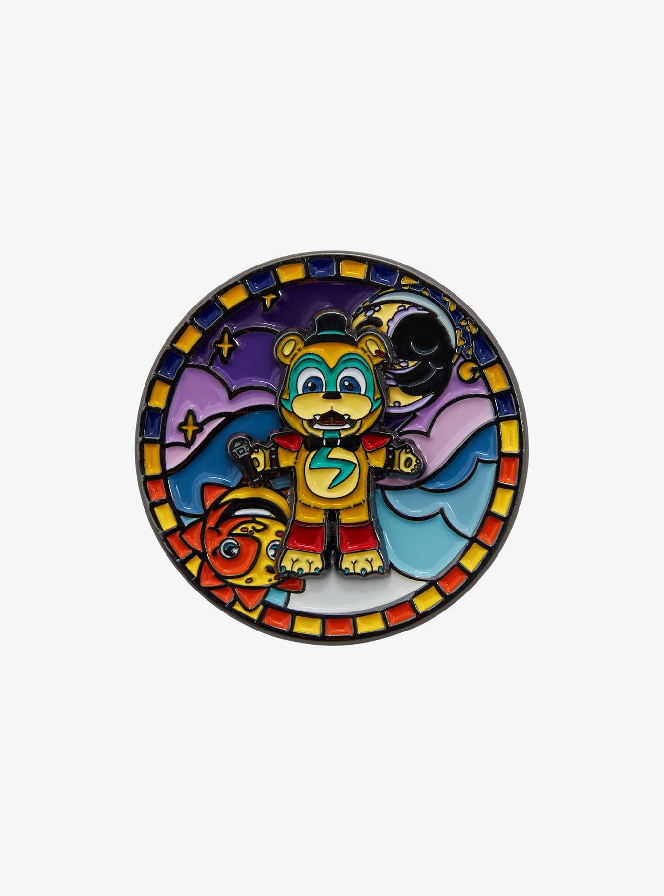 Five Nights at Freddy's: Security Breach Glamrock Freddy Spinning Enamel Pin - BoxLunch Exclusive, , hi-res