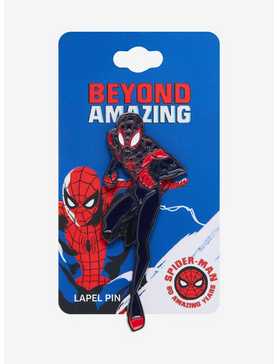 Marvel Spider-Man Miles Morales Beyond Amazing Enamel Pin - BoxLunch Exclusive, , hi-res