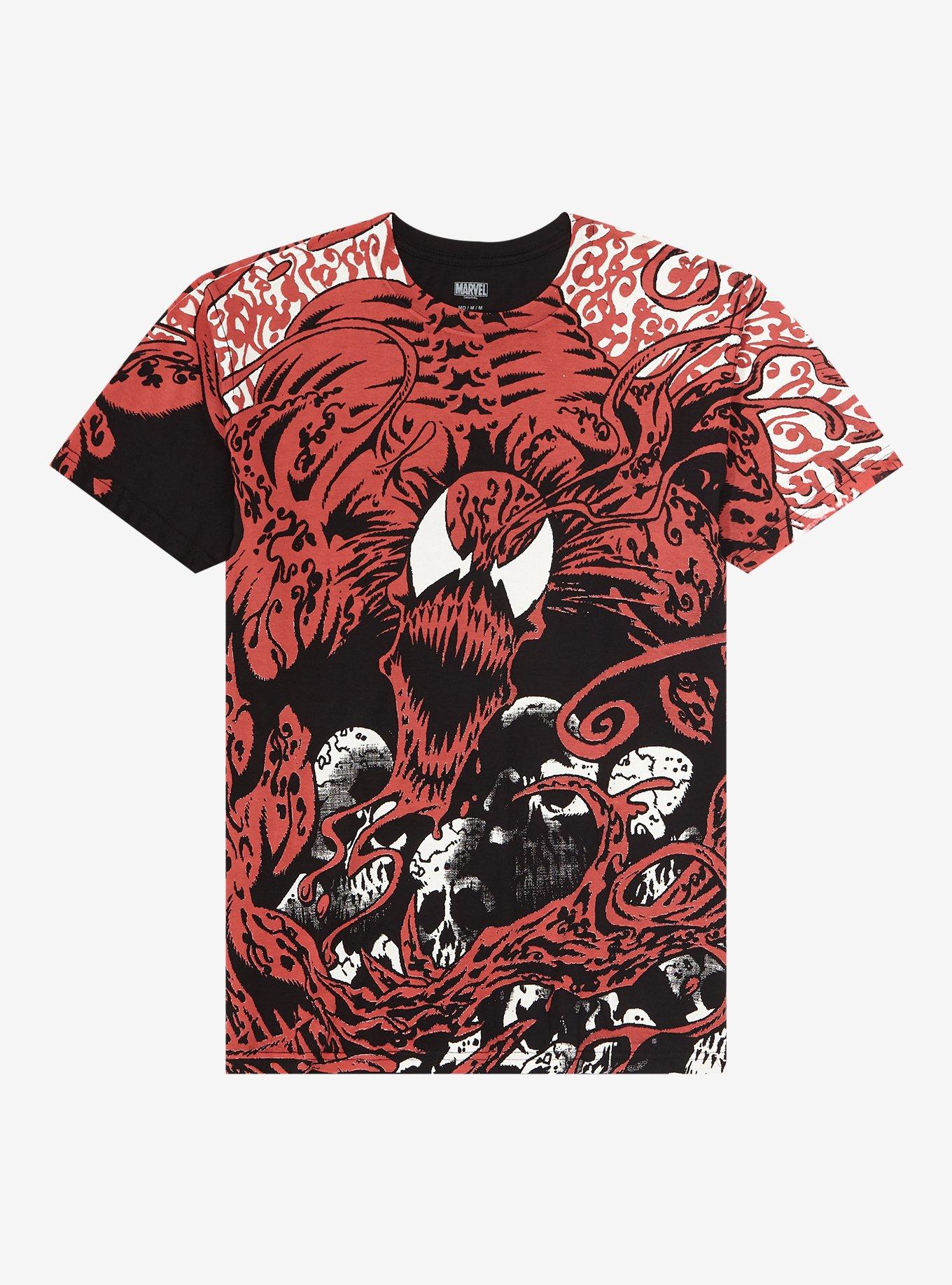 Marvel Spider-Man Carnage Skull T-Shirt | Hot Topic