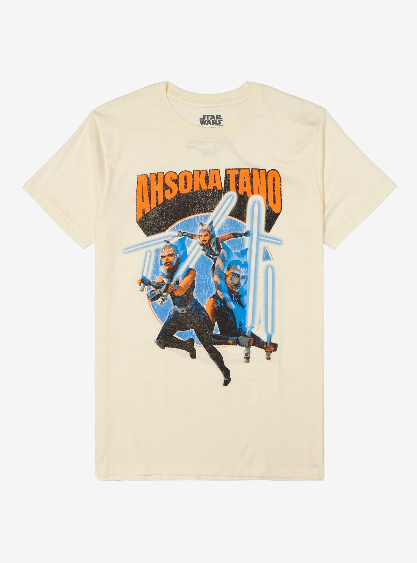 Star Wars Ahsoka Tano Collage T-Shirt, BLACK, hi-res