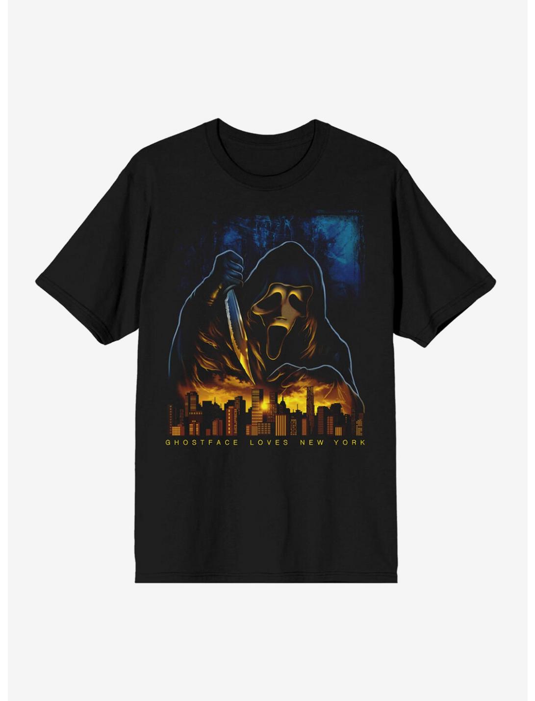 Scream Ghost Fact City T-Shirt, BLACK, hi-res