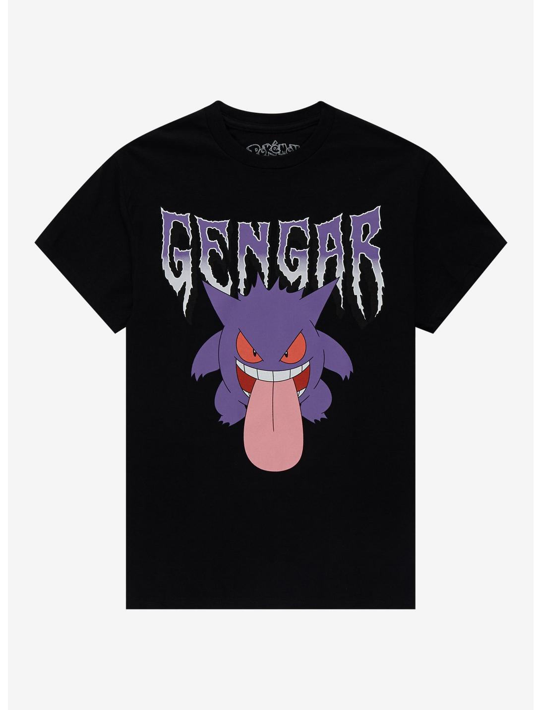 Pokemon Gengar Metal T-Shirt, BLACK, hi-res