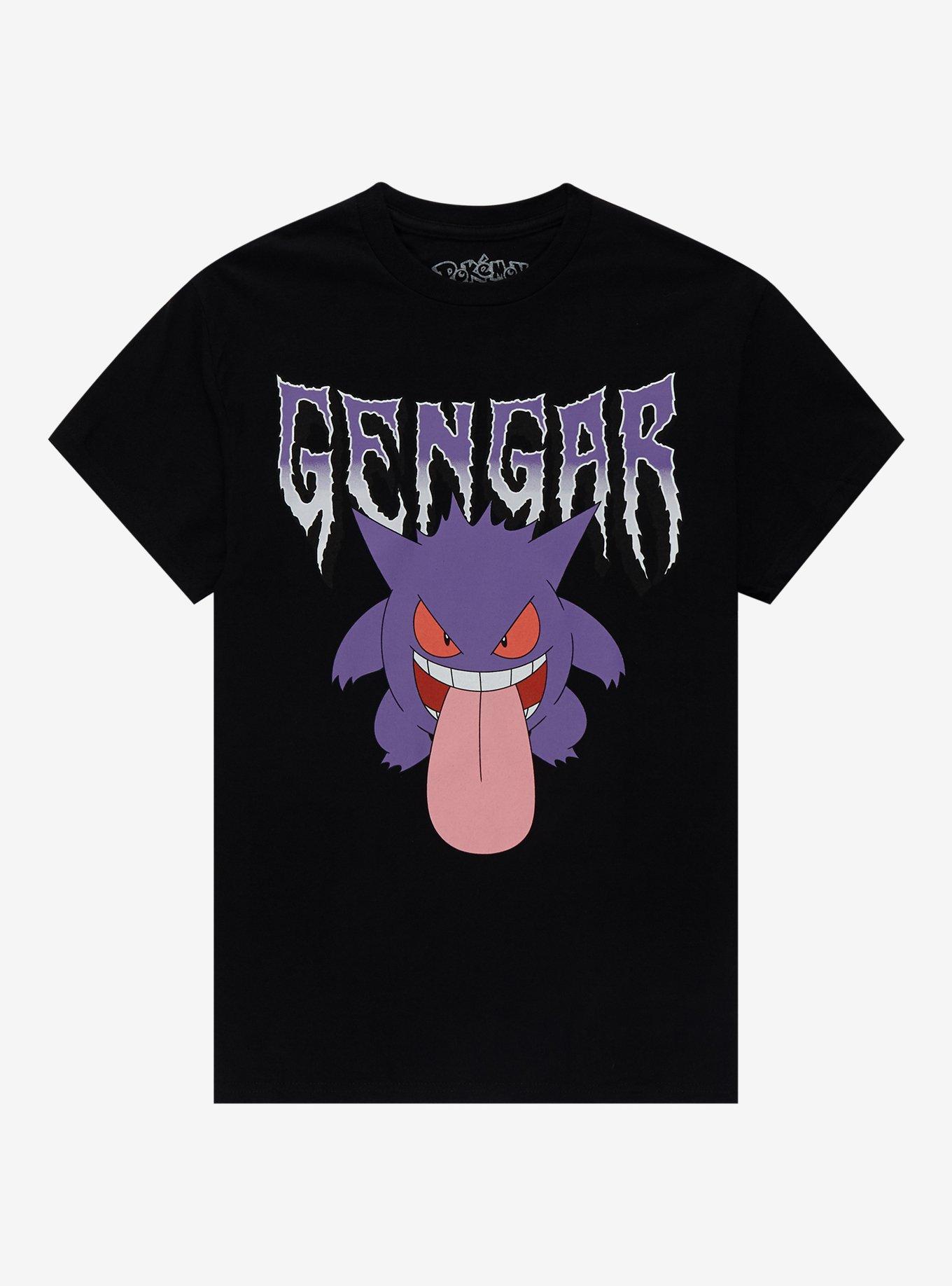 Pokemon Gengar Metal T-Shirt, BLACK, hi-res