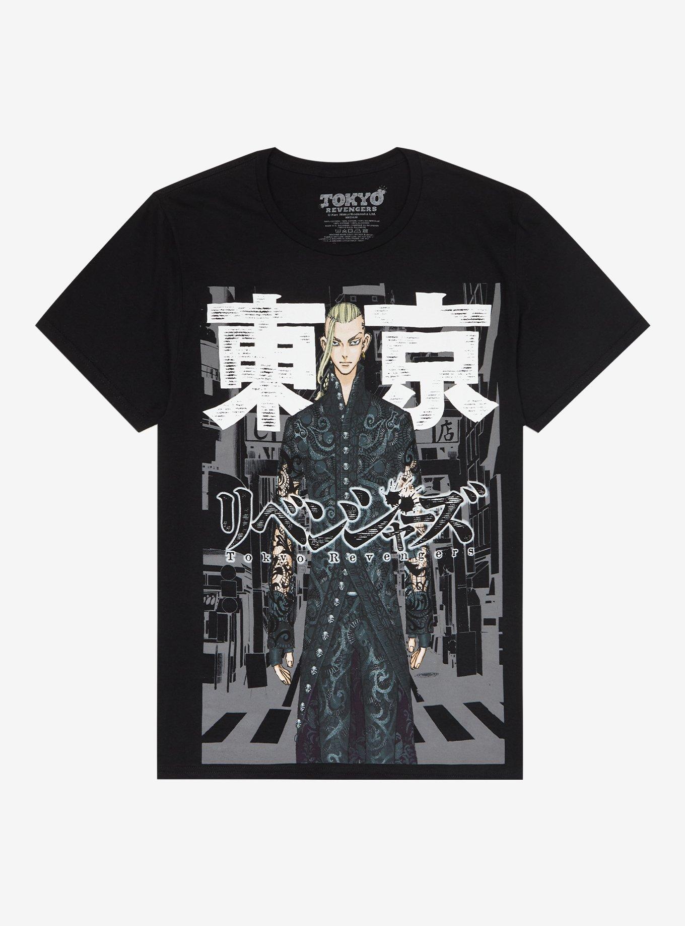 Tokyo Revengers Draken Manga Cover T-Shirt, BLACK, hi-res