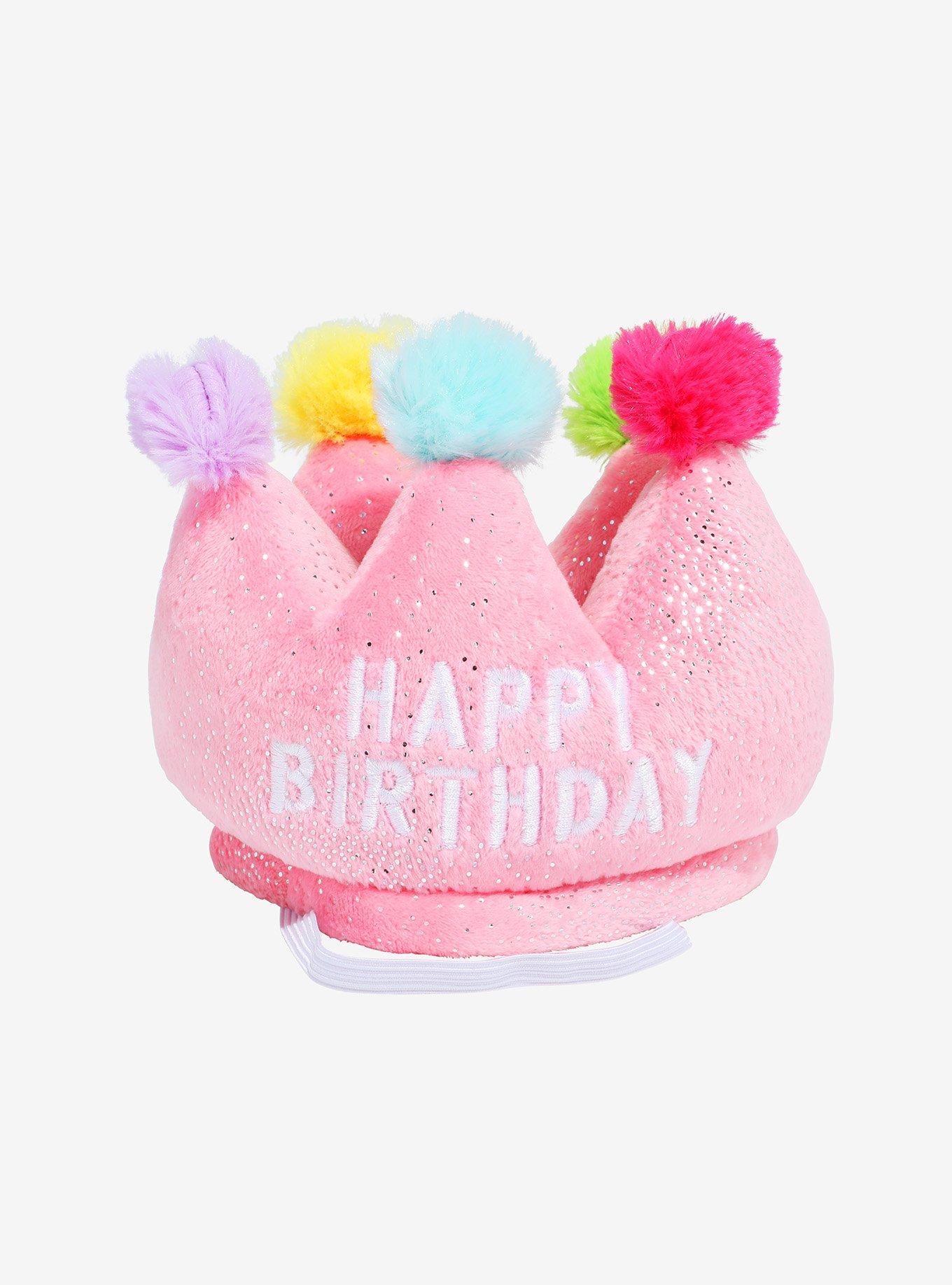 Fringe Happy Birthday Crown Pet Toy, , hi-res