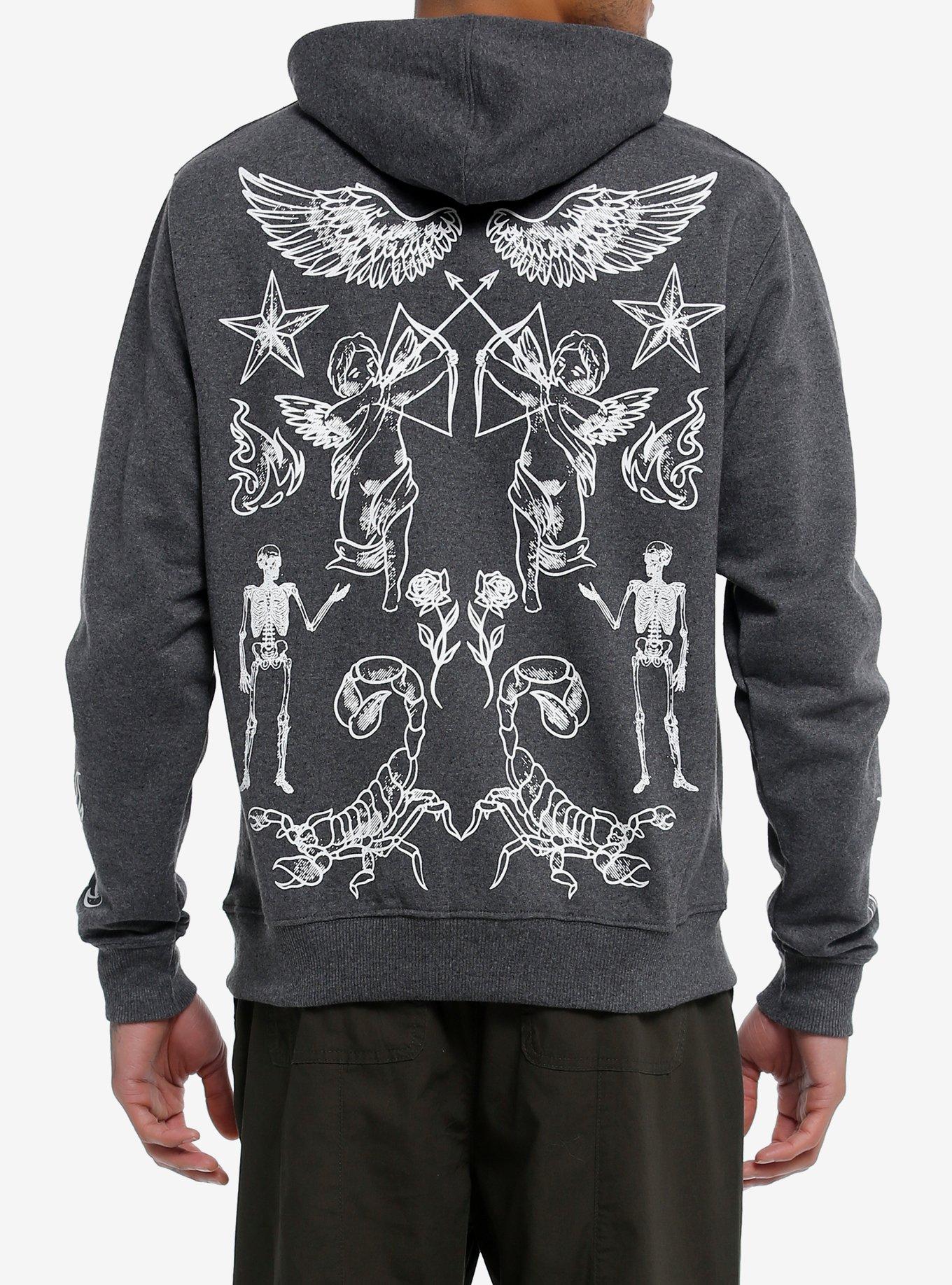 Scorpion Skulls Stars Hoodie, , hi-res