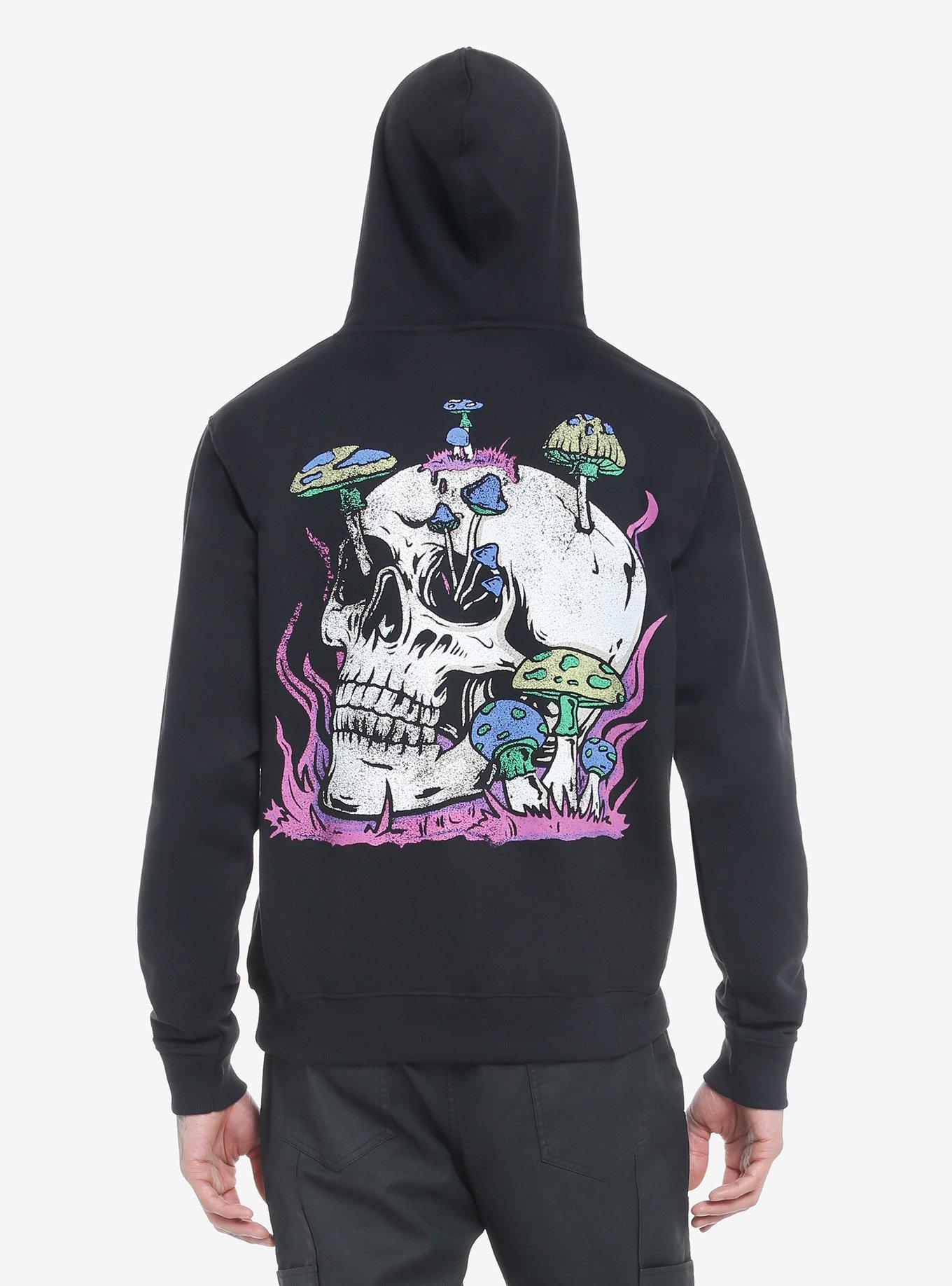 Trippy Skull Mushroom Hoodie, MULTI, hi-res
