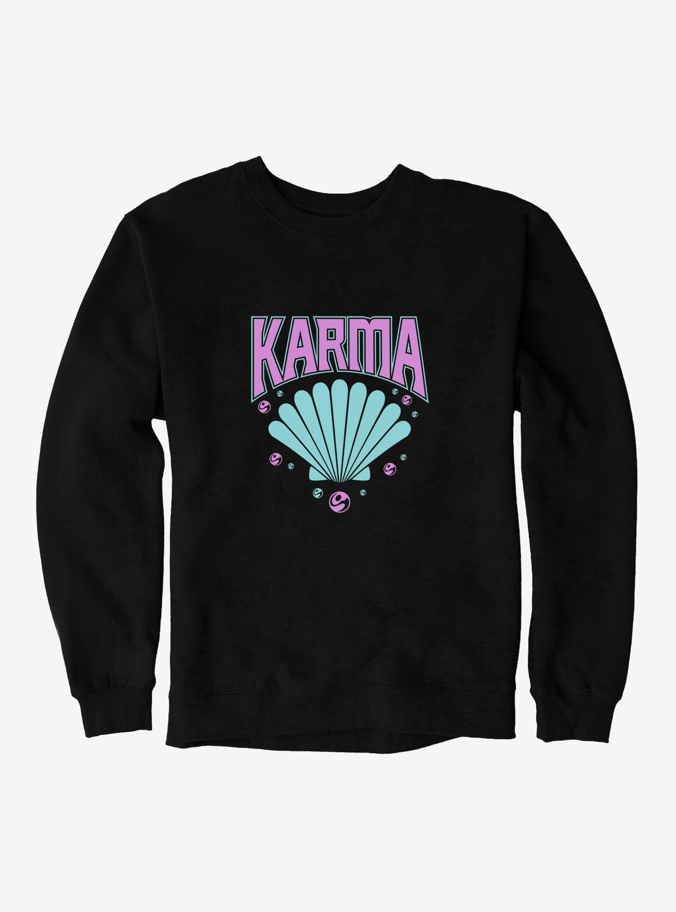 Karma Seashell Sweatshirt, BLACK, hi-res