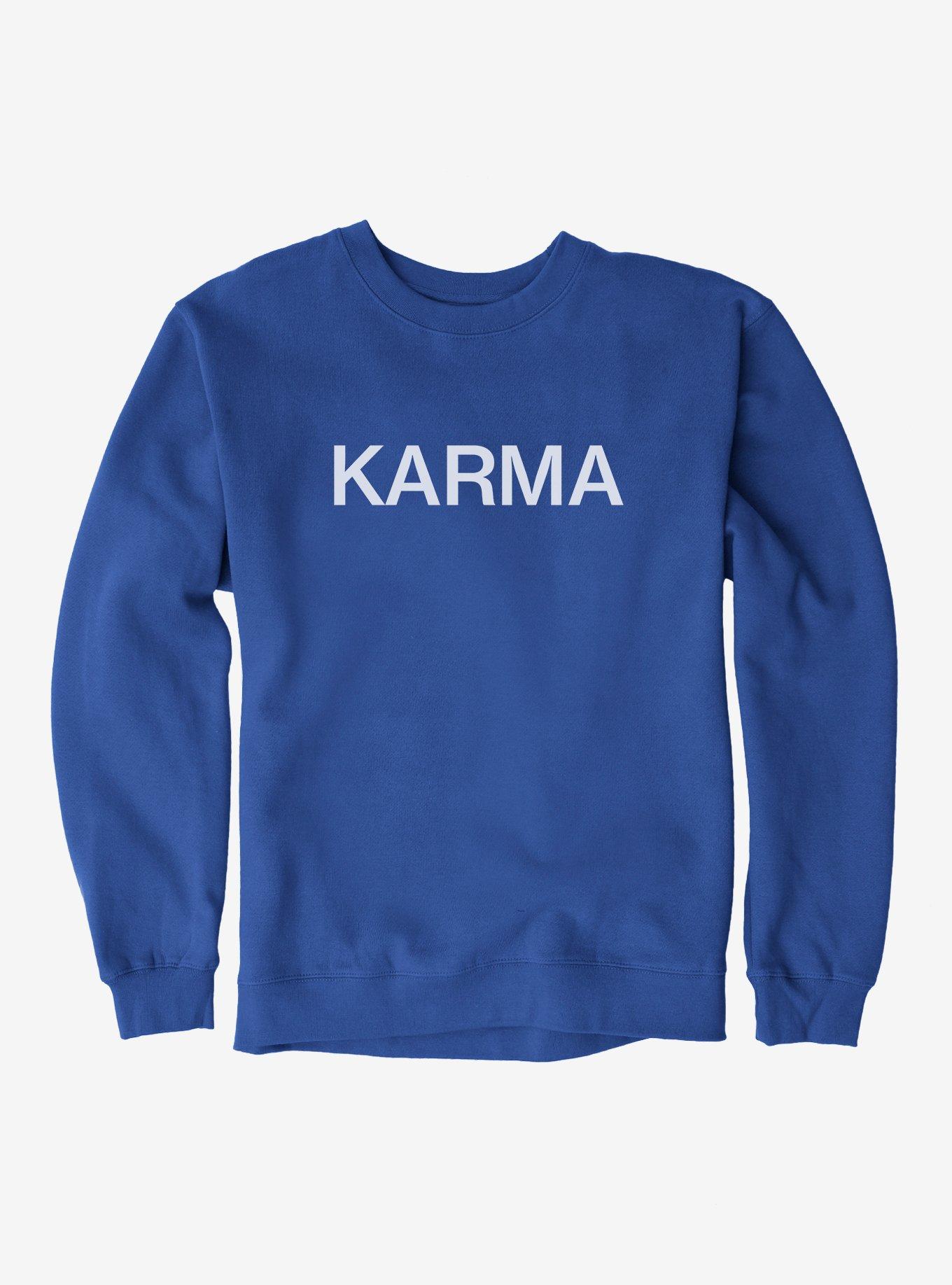 Karma Text Sweatshirt, , hi-res