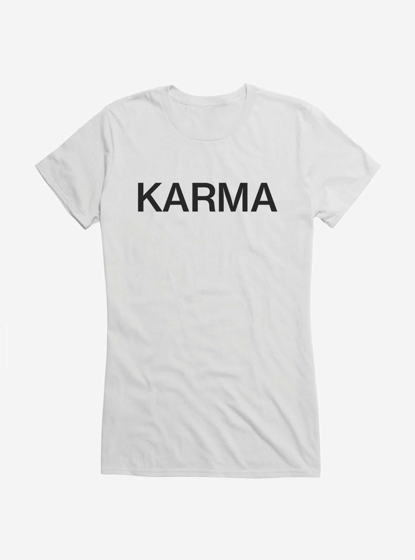 Karma Text Girls T-Shirt, , hi-res