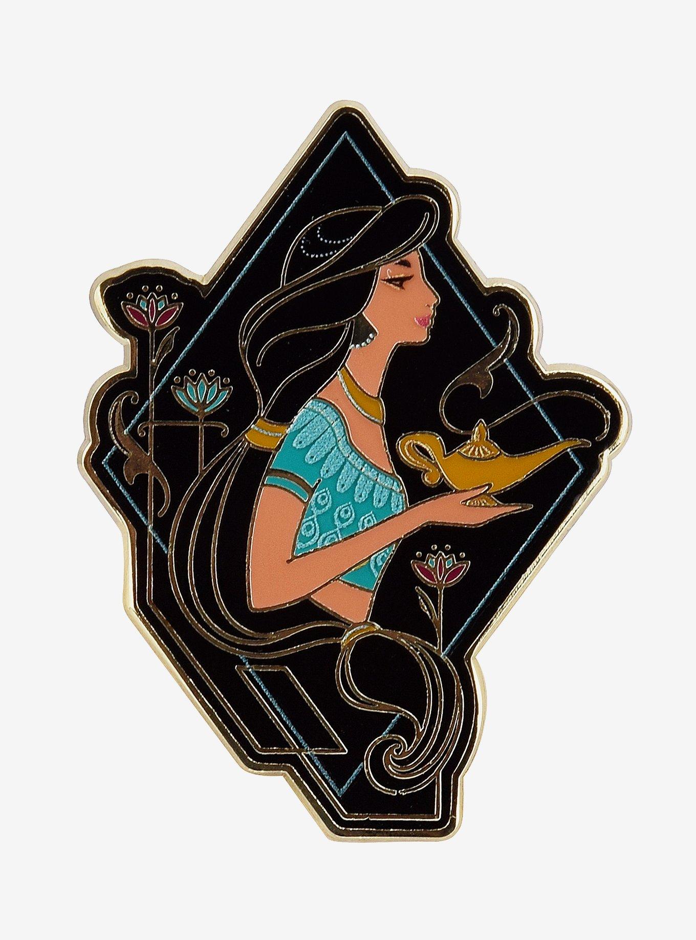 Disney Aladdin Jasmine Portrait Enamel Pin - BoxLunch Exclusive, , hi-res