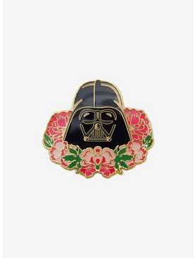 Loungefly Star Wars Darth Vader Floral Enamel Pin - BoxLunch Exclusive, , hi-res