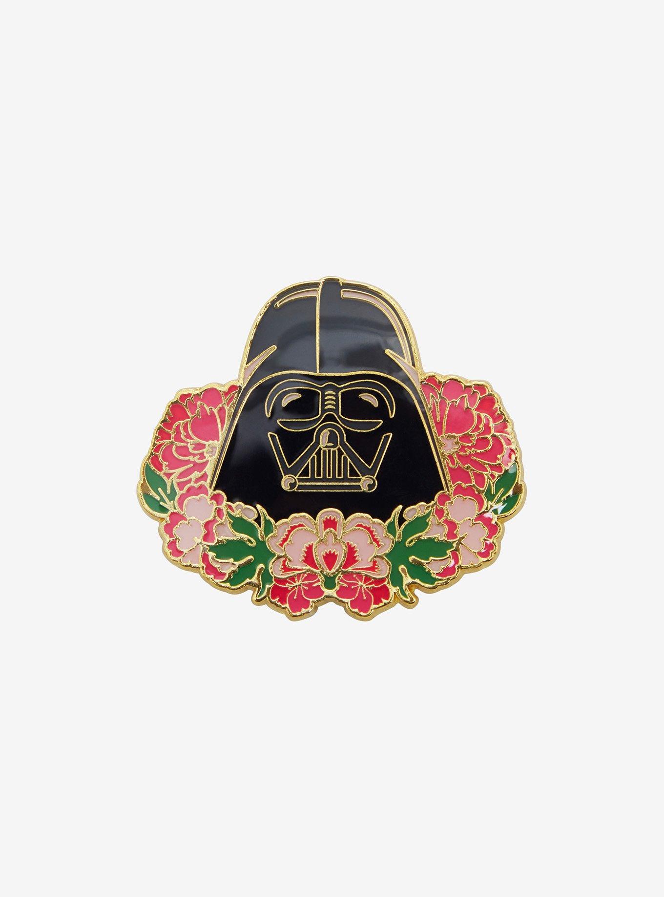 Loungefly Star Wars Darth Vader Floral Enamel Pin - BoxLunch Exclusive, , hi-res