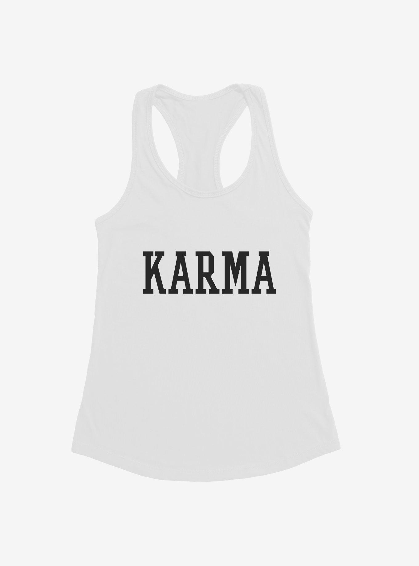 Karma Collegiate Text Girls Tank, , hi-res