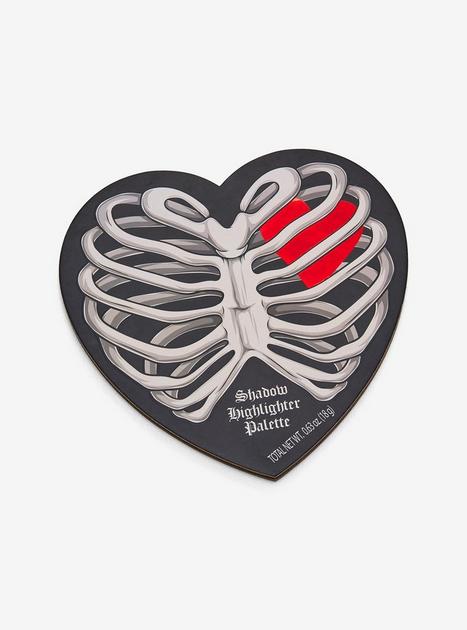 Heart Rib Cage Eyeshadow & Highlighter Palette | Hot Topic