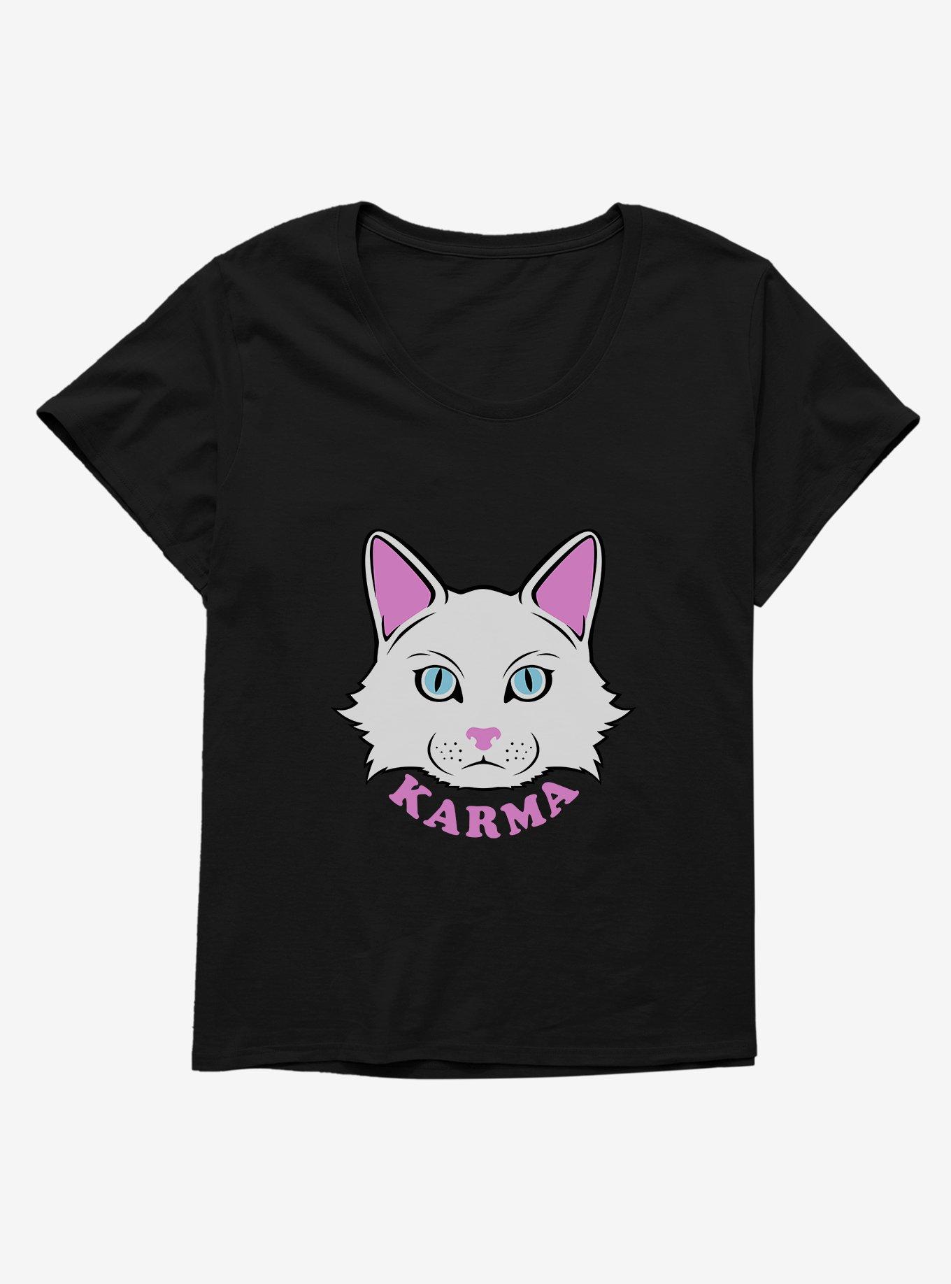 Karma Cat Womens T-Shirt Plus Size, , hi-res