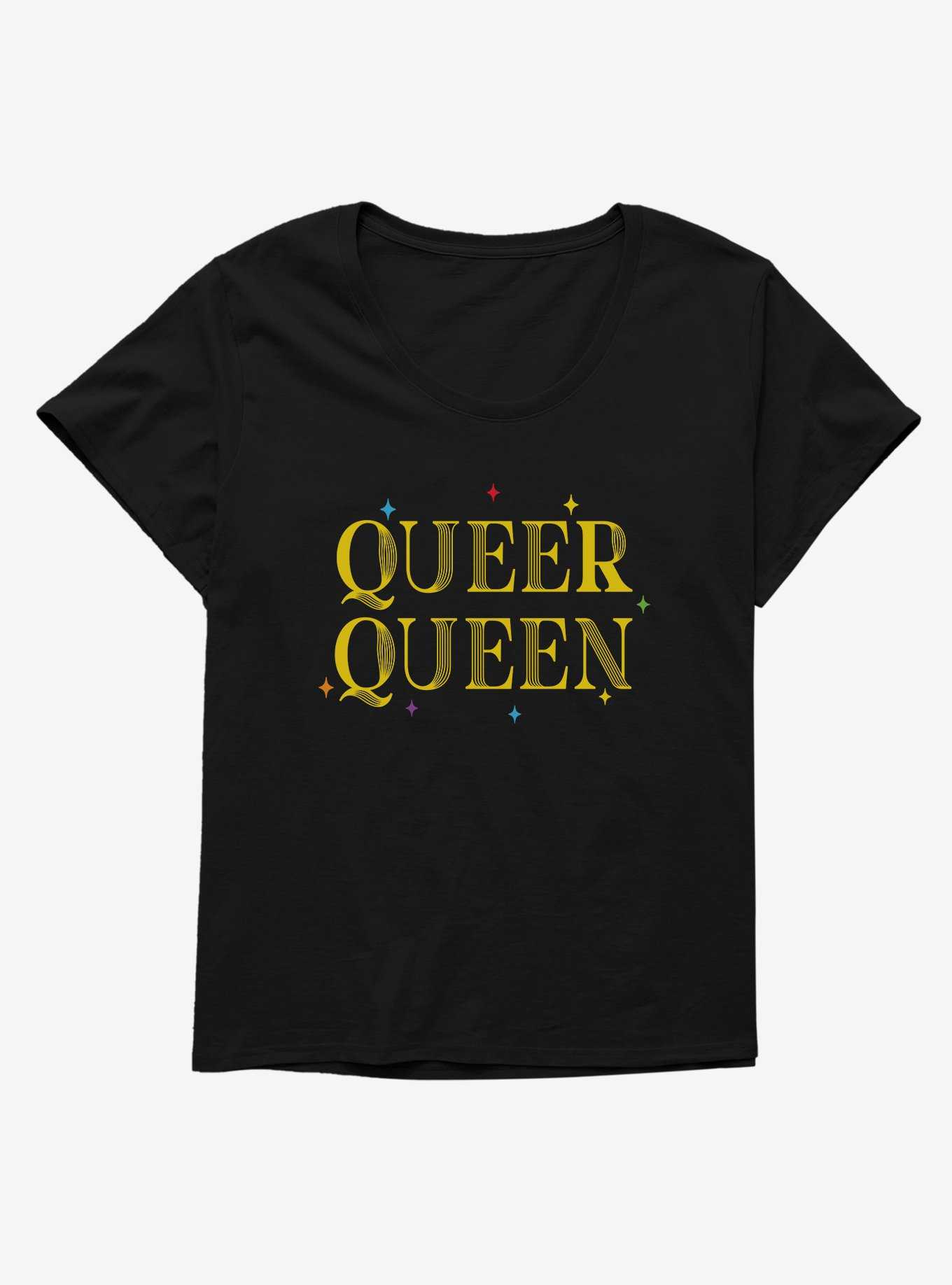 Pride Queer Queen Sparkle Girls T-Shirt Plus Size, , hi-res