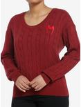 Her Universe Marvel Scarlet Witch Knit Sweater Her Universe Exclusive, DRIED CRANBERRY BURGUNDY, hi-res