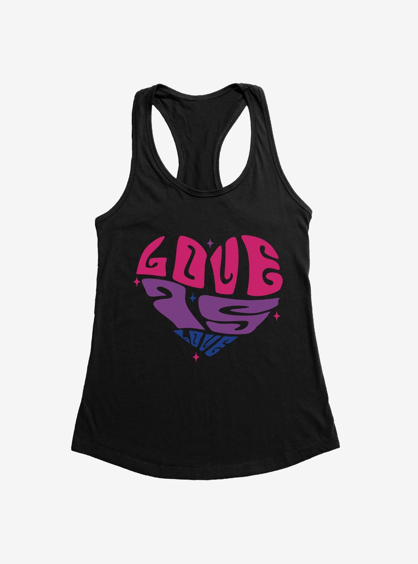 Pride Love Is Love Bisexual Colors Girls Tank, , hi-res