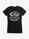 Lynyrd Skynyrd Biker Patch Logo Girls T-Shirt, BLACK, hi-res
