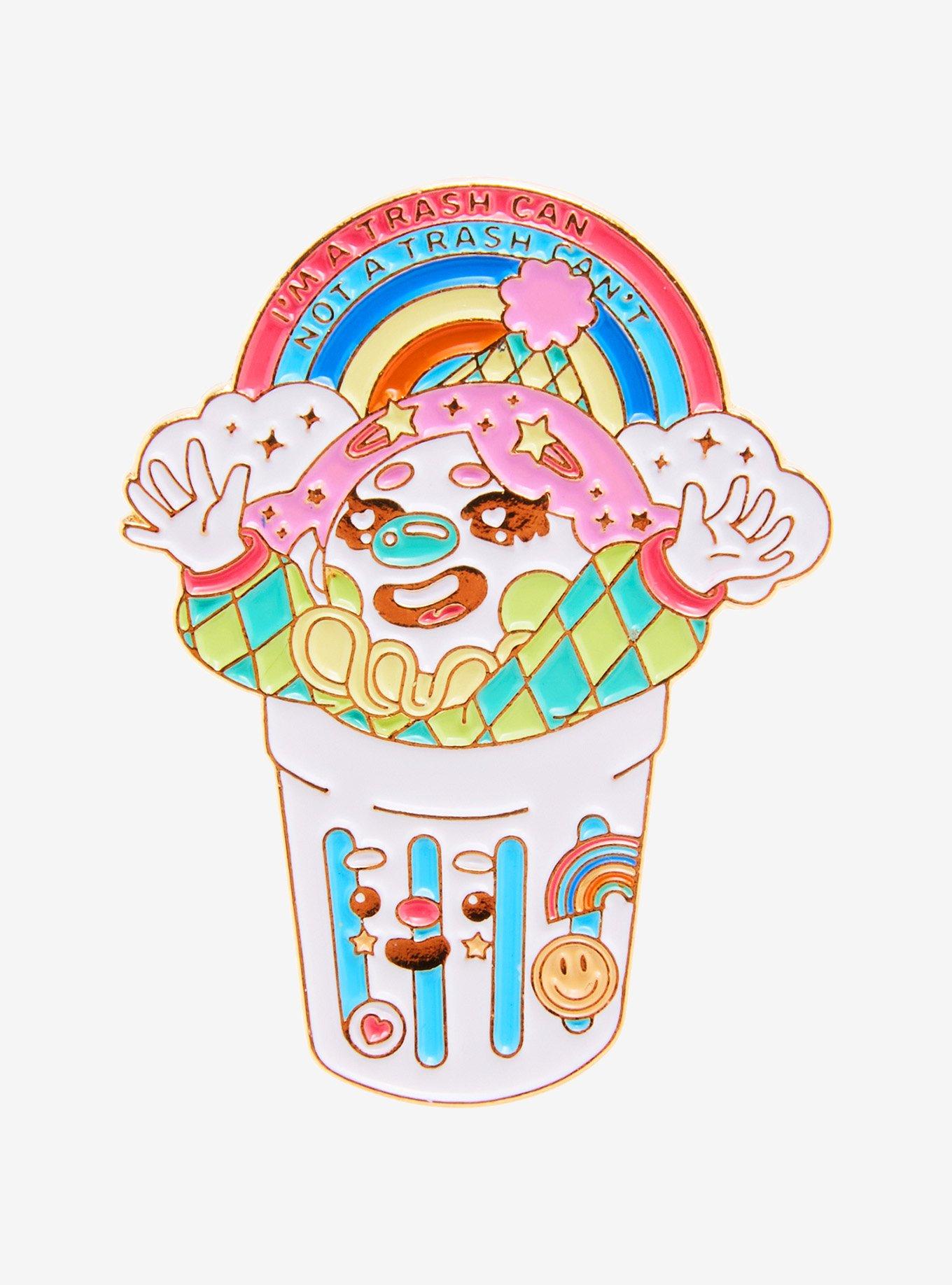 Trash Can Clown Enamel Pin By Toshikigirl