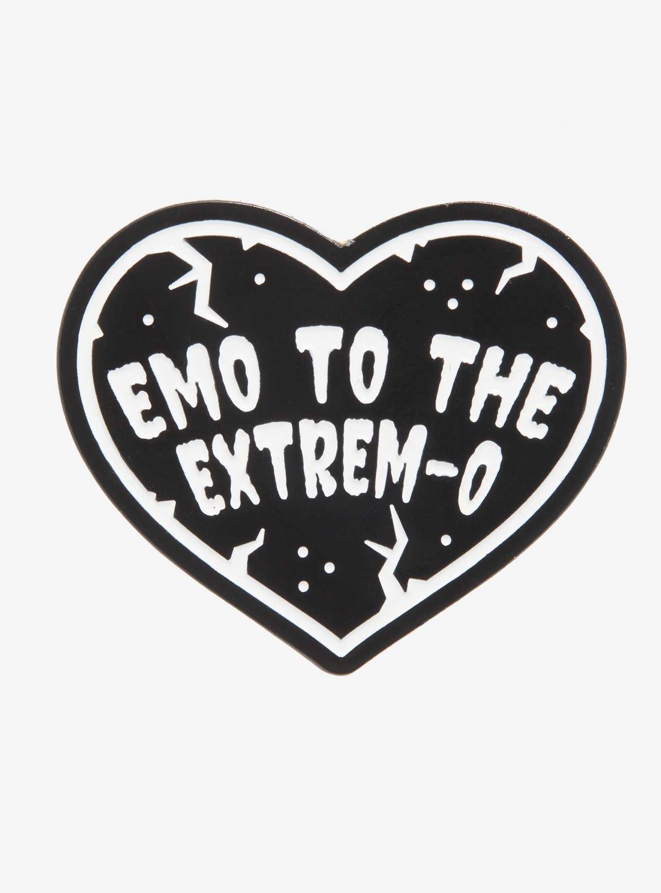 Emo To The Extrem-O Enamel Pin, , hi-res