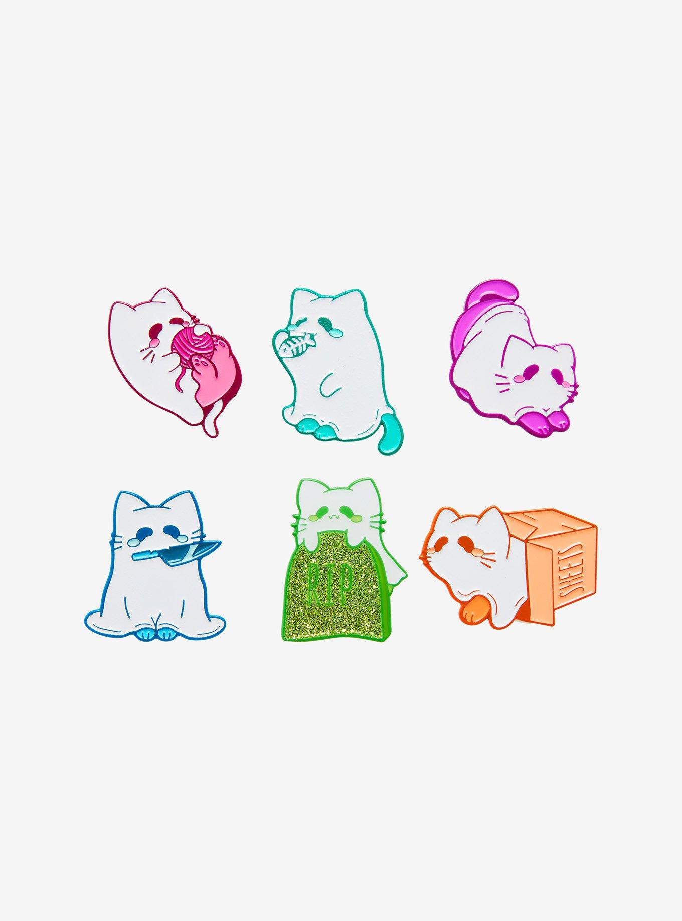 Ghost Cat Blind Box Enamel Pin