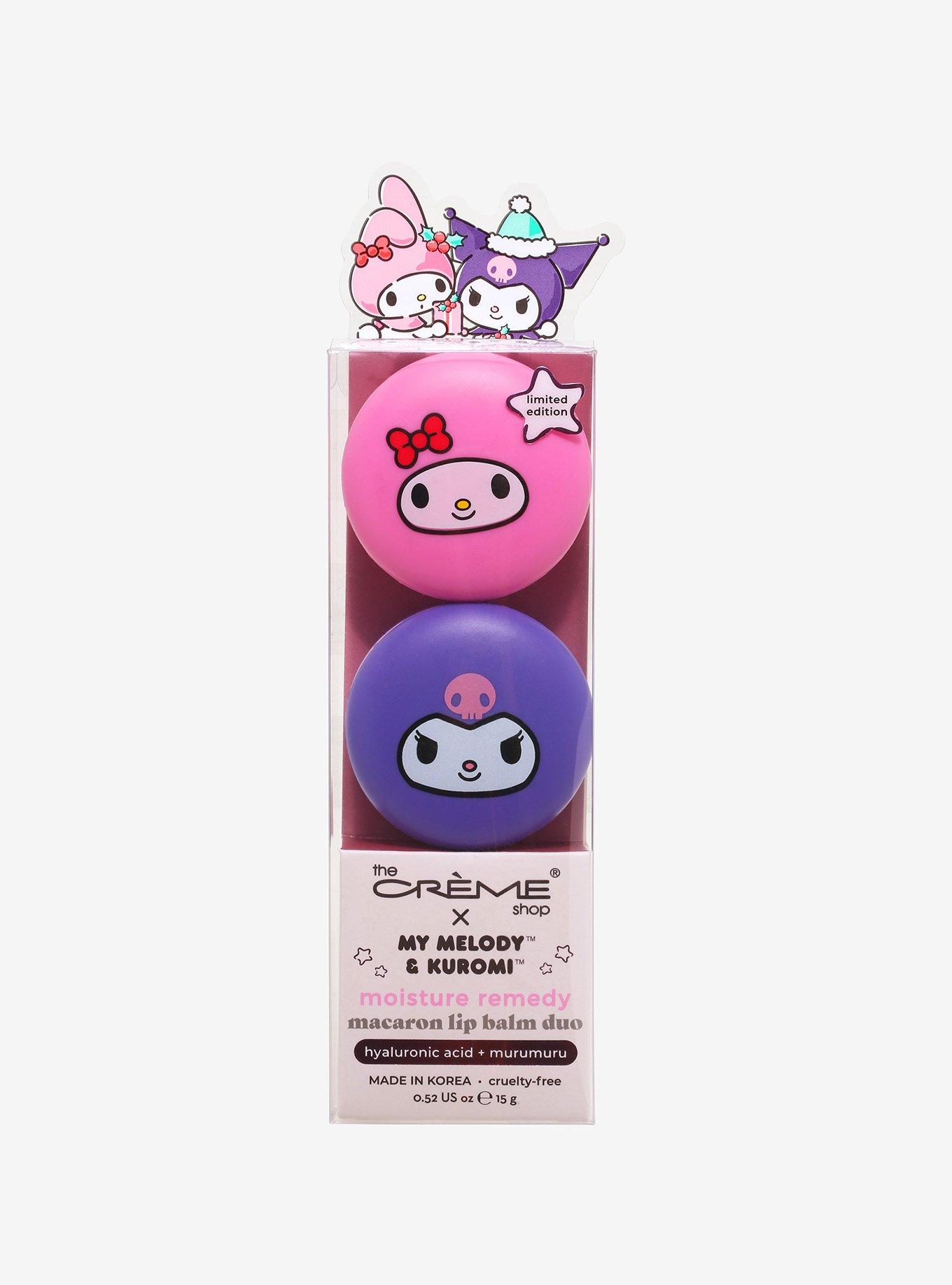 The Creme Shop My Melody Kuromi Holiday Macaron Lip Balm Set