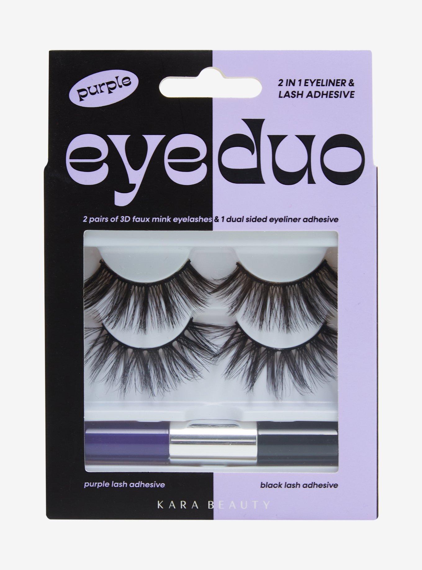Purple & Black Faux Eyelash Set, , hi-res