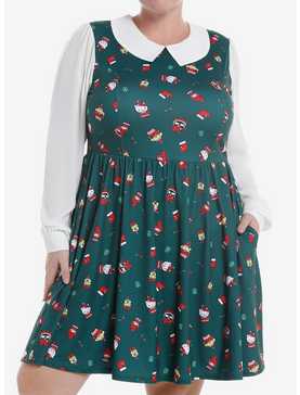 Hello Kitty And Friends Holiday Collar Dress Plus Size, , hi-res