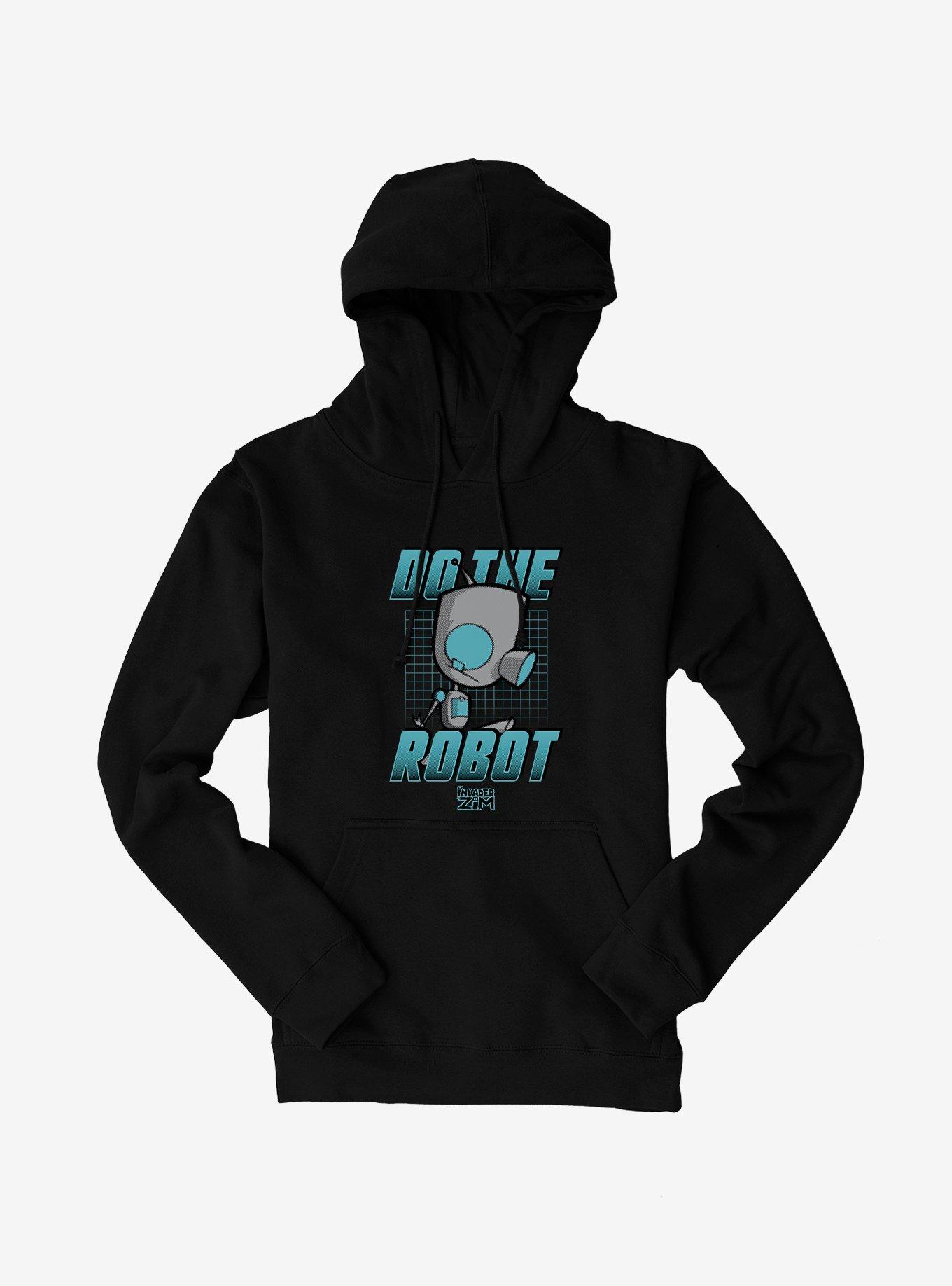 Invader Zim Do The Robot Hoodie, BLACK, hi-res